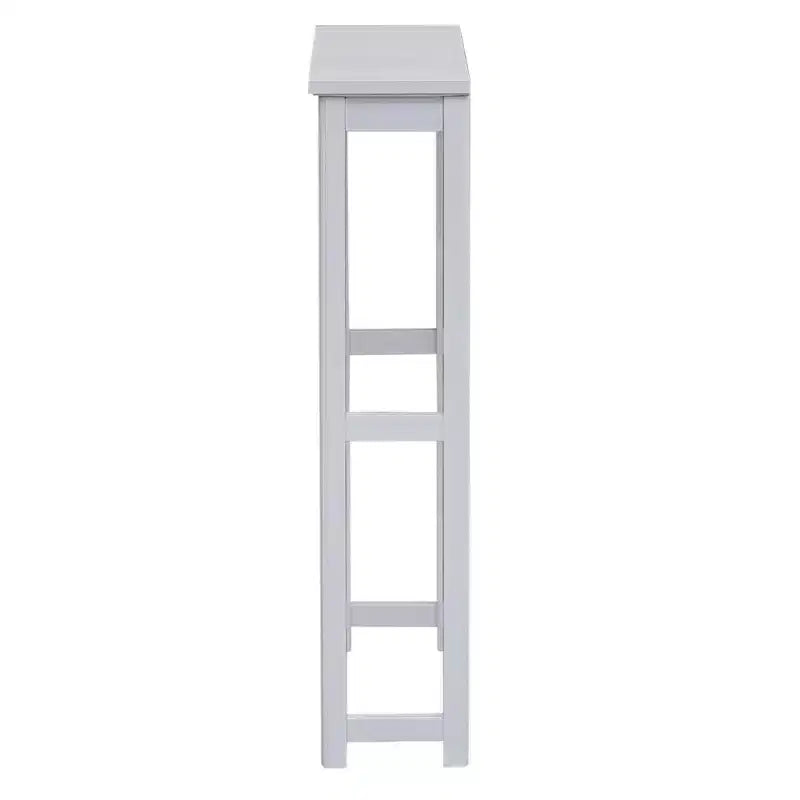 Scaffale da Bagno Autoportante Sopra il WC Bianco – Pino e MDF, 27"L x 37"A