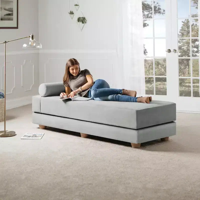 Divano Letto Matrimoniale Pieghevole con Materasso in Microvelluto e Schiuma CertiPUR-US