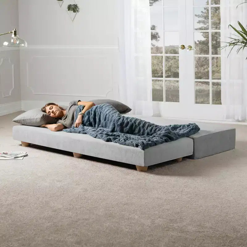 Divano Letto Matrimoniale Pieghevole con Materasso in Microvelluto e Schiuma CertiPUR-US