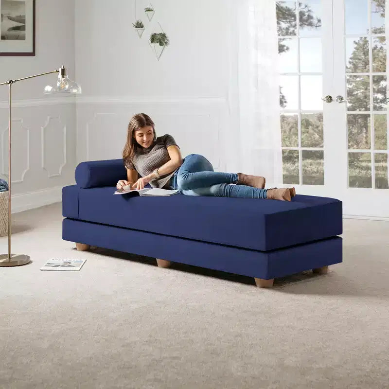 Divano Letto Matrimoniale Pieghevole con Materasso in Microvelluto e Schiuma CertiPUR-US