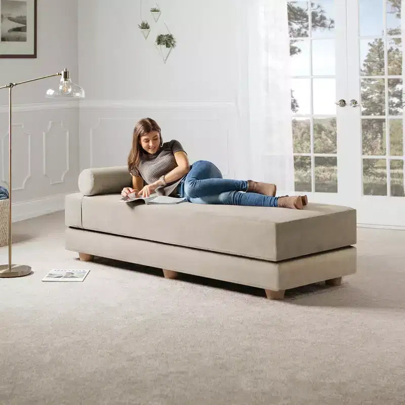 Divano Letto Matrimoniale Pieghevole con Materasso in Microvelluto e Schiuma CertiPUR-US