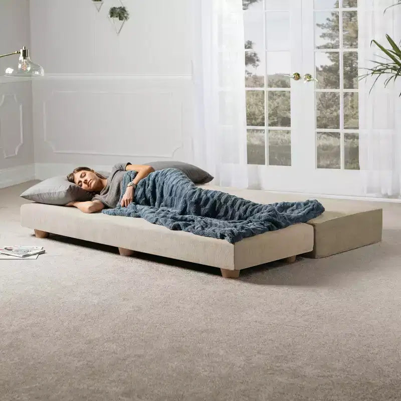 Divano Letto Matrimoniale Pieghevole con Materasso in Microvelluto e Schiuma CertiPUR-US