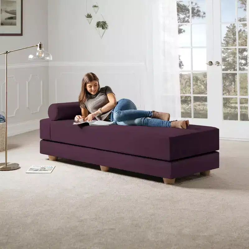 Divano Letto Matrimoniale Pieghevole con Materasso in Microvelluto e Schiuma CertiPUR-US