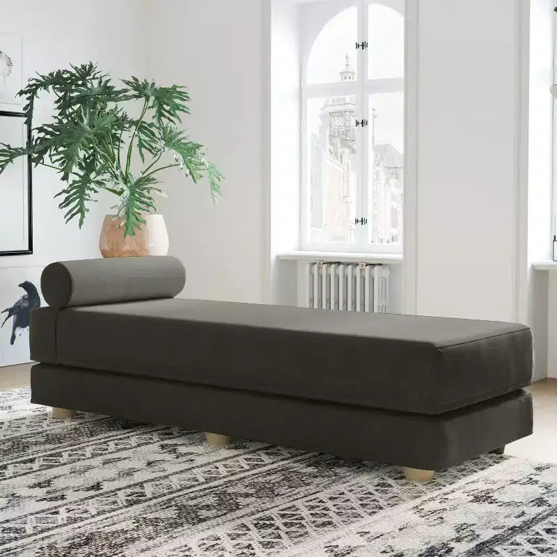Divano Letto Matrimoniale Pieghevole con Materasso in Microvelluto e Schiuma CertiPUR-US