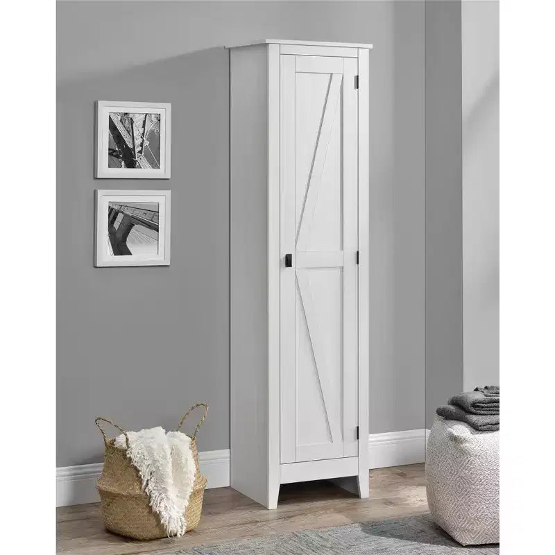 Mobiletto dispensa stile rustico da 18" con 4 ripiani – Stile "Barn", 71,9" H