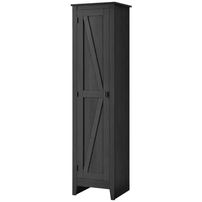 Mobiletto dispensa stile rustico da 18" con 4 ripiani – Stile "Barn", 71,9" H