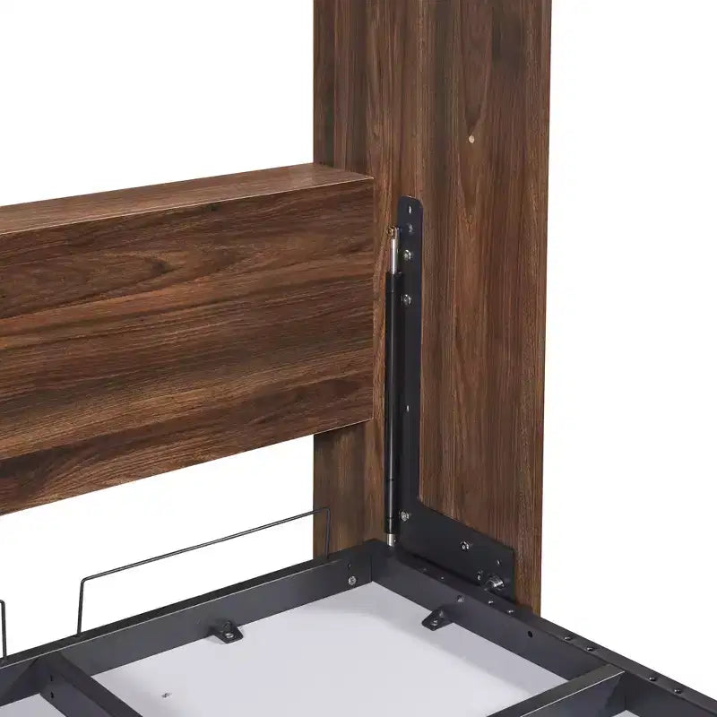 Letto a muro Murphy matrimoniale – Si ripiega in armadio con mensole, design salvaspazio