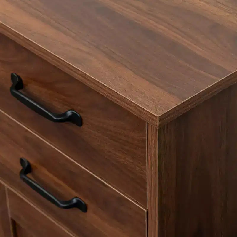 CLIHOME Credenza Moderna in Legno a 3 Ante, Mobile Contenitore da Ingresso, Consolle per Sala da Pranzo