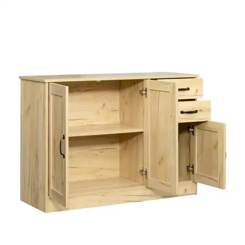 CLIHOME Credenza Moderna in Legno a 3 Ante, Mobile Contenitore da Ingresso, Consolle per Sala da Pranzo