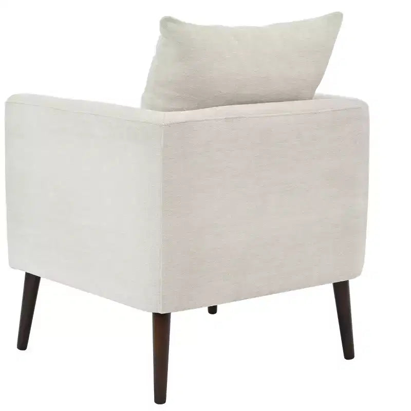 Okak Poltrone Accent per Camera da Letto, Poltrona Imbottita Moderna, Poltrona Lounge in Tessuto Mid-Century, Comoda Poltrona da Lettura con Gambe in Legno