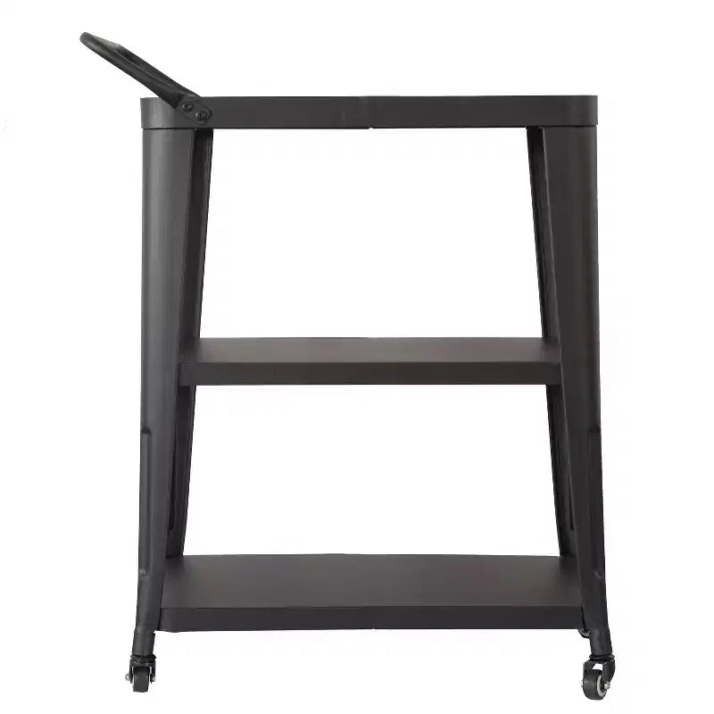 Carrello da Cucina Industriale a 3 Ripiani con Ruote e Vano Contenitore – Acciaio Inox, Design Salvaspazio