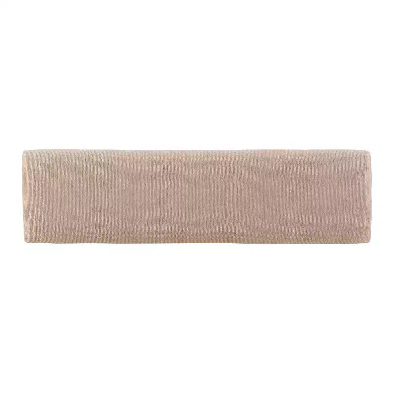Panca imbottita tradizionale Jackson da 60" in legno – Sedile color cuoio, Marrone nocciola scuro
