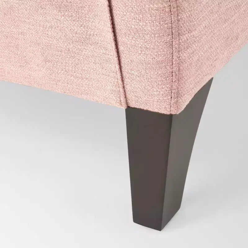 Poltrona reclinabile a spinta contemporanea – Imbottita, capacità 113 kg, struttura in legno