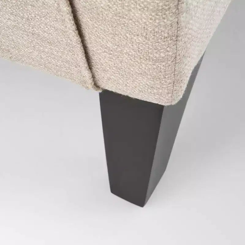 Poltrona reclinabile a spinta contemporanea – Imbottita, capacità 113 kg, struttura in legno