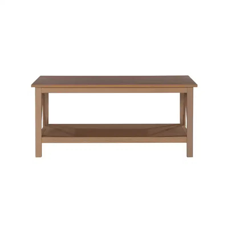 Tavolino Rettangolare 44" Driftwood – Legno Composito, Ripiano Inferiore, Capacità 45 kg