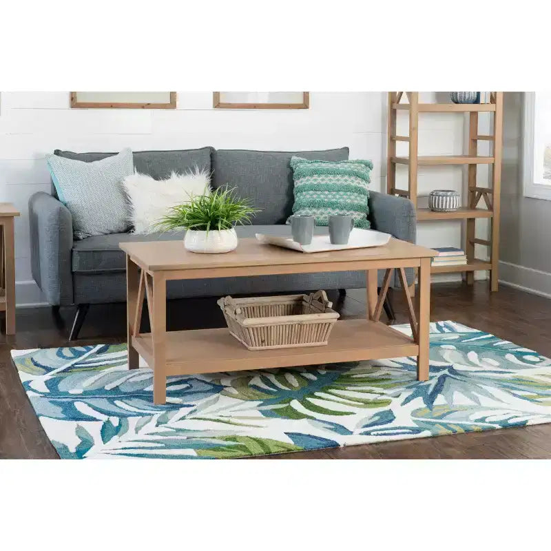 Tavolino Rettangolare 44" Driftwood – Legno Composito, Ripiano Inferiore, Capacità 45 kg