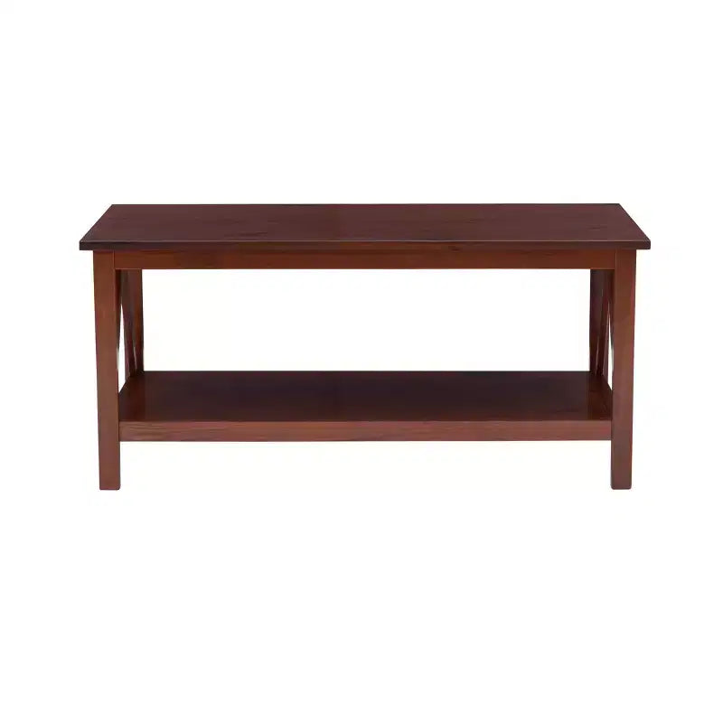 Tavolino Rettangolare 44" Driftwood – Legno Composito, Ripiano Inferiore, Capacità 45 kg
