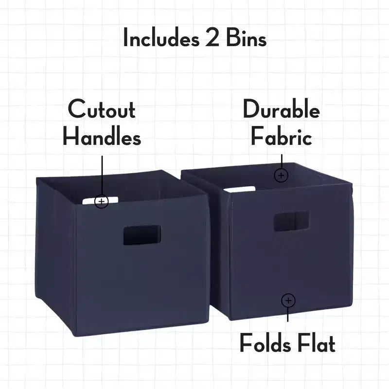 Torre Organizer per Libri e Giocattoli per Bambini – 3 Scomparti, 6 Scaffali per Libri, Bianca con 2 Contenitori in Tessuto