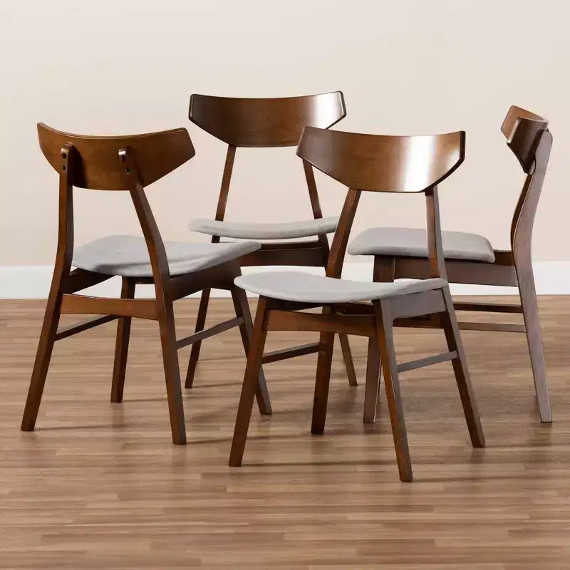 Set di 4 sedie da pranzo Danica – Sedie laterali moderne imbottite per sala da pranzo