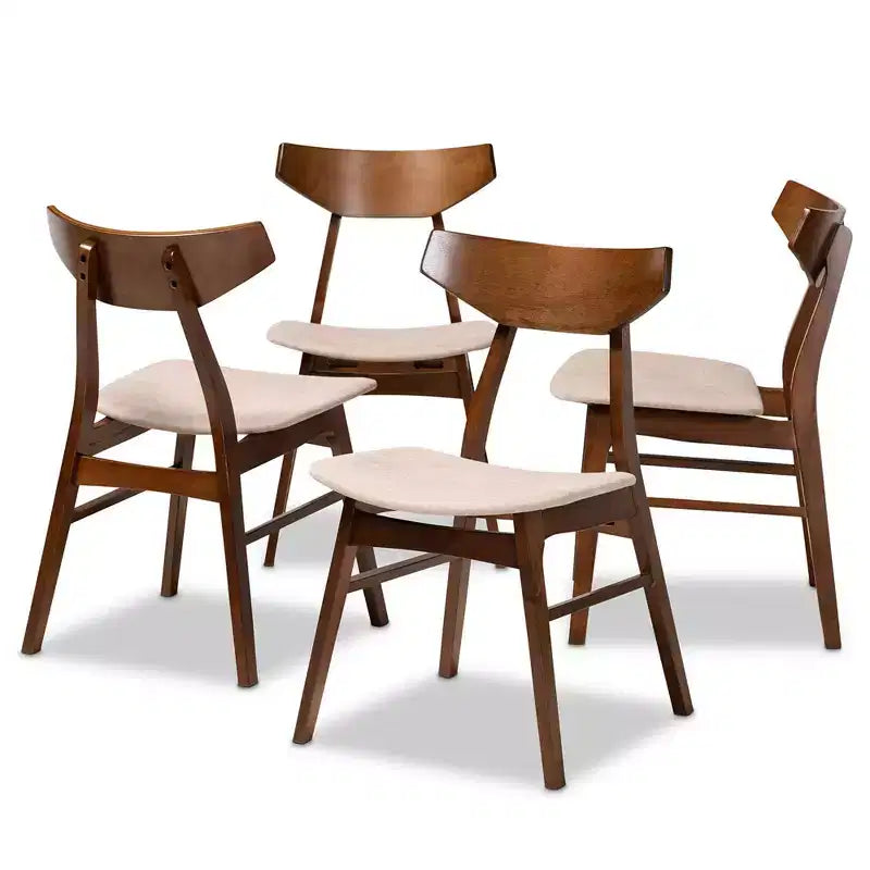 Set di 4 sedie da pranzo Danica – Sedie laterali moderne imbottite per sala da pranzo