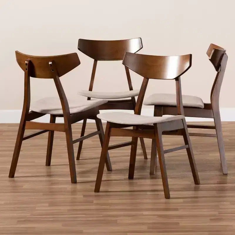 Set di 4 sedie da pranzo Danica – Sedie laterali moderne imbottite per sala da pranzo