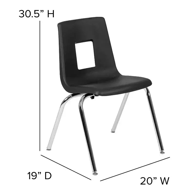 Sedia scolastica impilabile per studenti Flash Furniture Advantage - 18 pollici