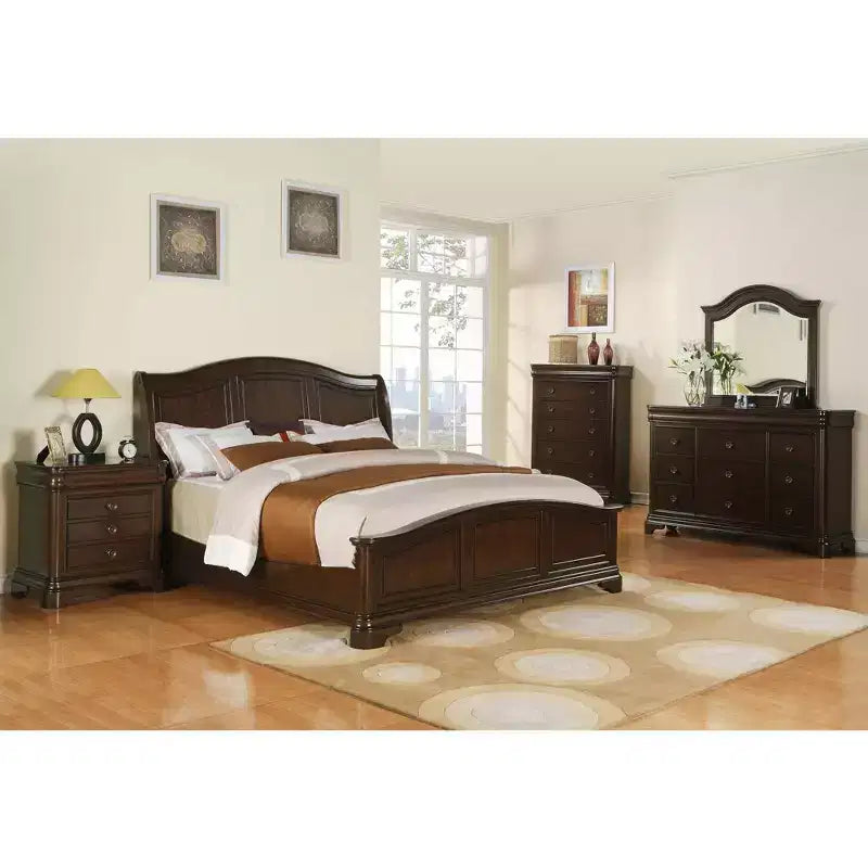 Conley Bed Cherry - Picket House Furnishings