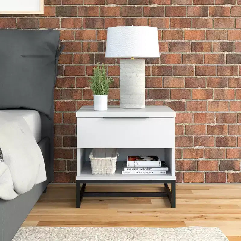 Comodino moderno con cassetto – Comodino con cassetto, design contemporaneo