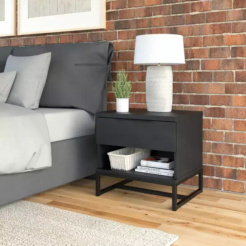 Comodino moderno con cassetto – Comodino con cassetto, design contemporaneo
