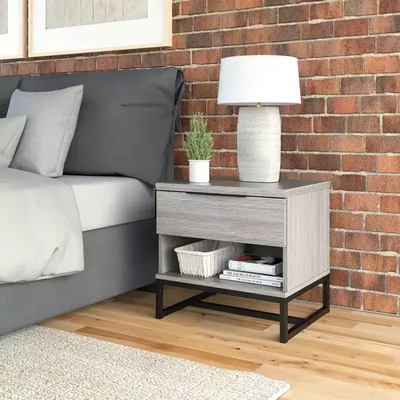 Comodino moderno con cassetto – Comodino con cassetto, design contemporaneo