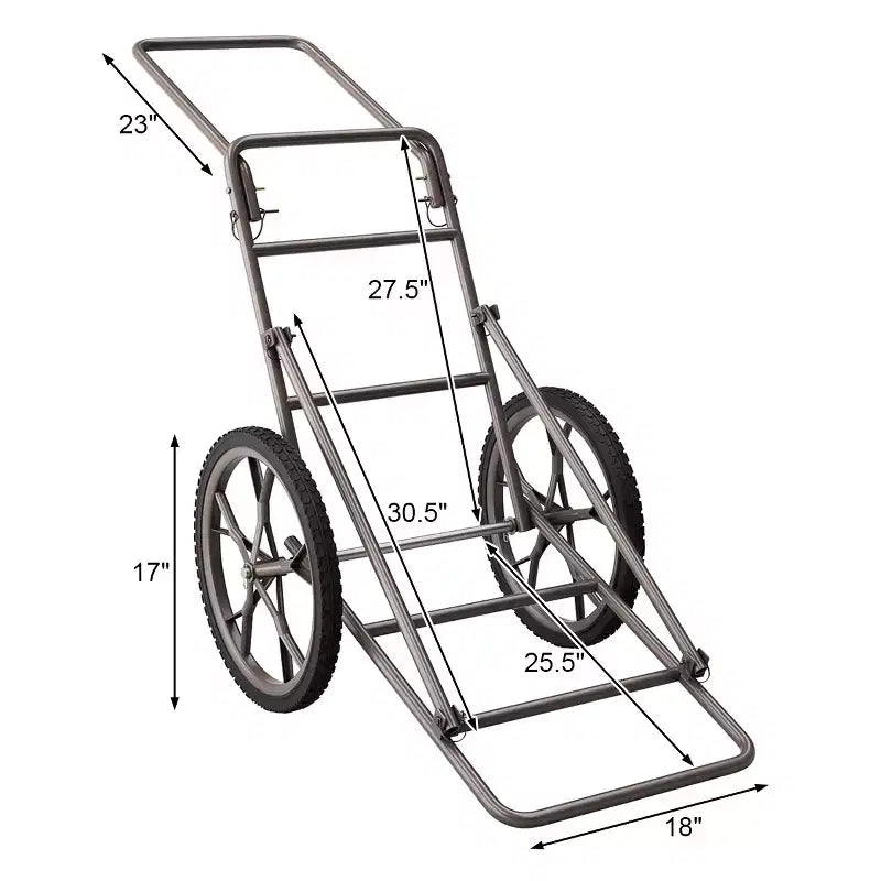 Costway Nuovo Carrello per Cervi Porta Attrezzi da Caccia Utility Dolly Accessori per la Caccia - 500 LB
