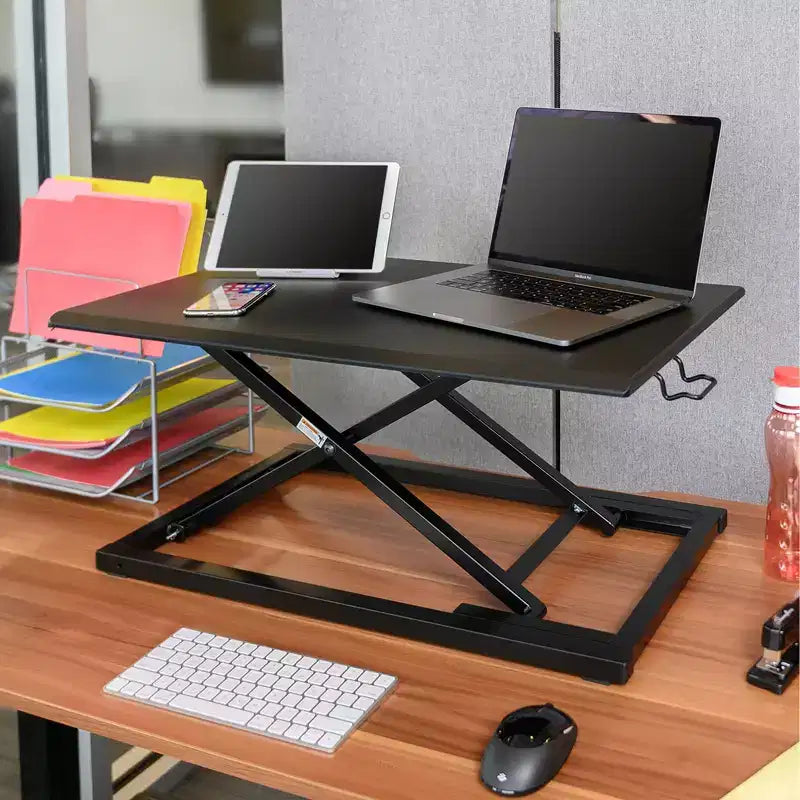 Stand Up Desk Store AirRise Convertitore per scrivania regolabile in altezza con supporto per monitor