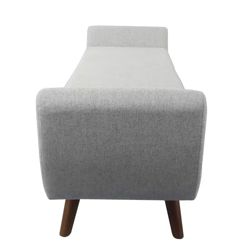 Panca Contenitore Moderna HomePop con Gambe in Legno