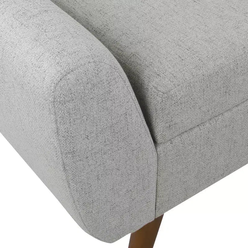 Panca Contenitore Moderna HomePop con Gambe in Legno