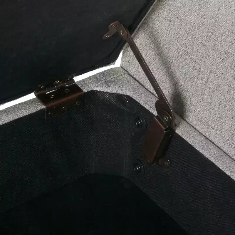 Panca Contenitore Moderna HomePop con Gambe in Legno