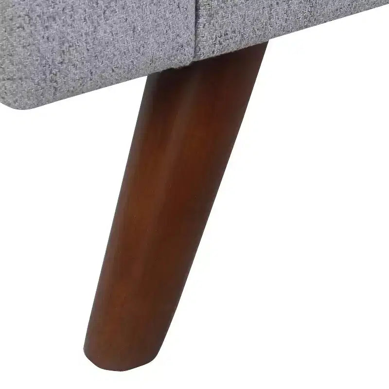 Panca Contenitore Moderna HomePop con Gambe in Legno
