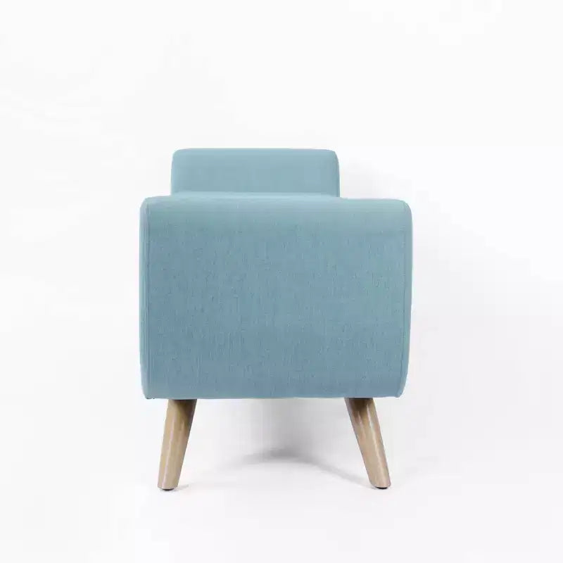 Panca Contenitore Moderna HomePop con Gambe in Legno