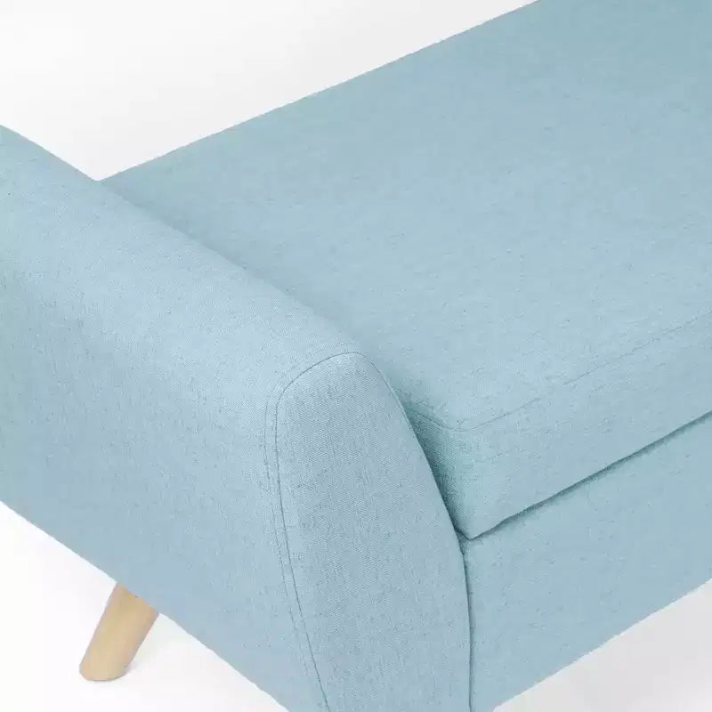 Panca Contenitore Moderna HomePop con Gambe in Legno