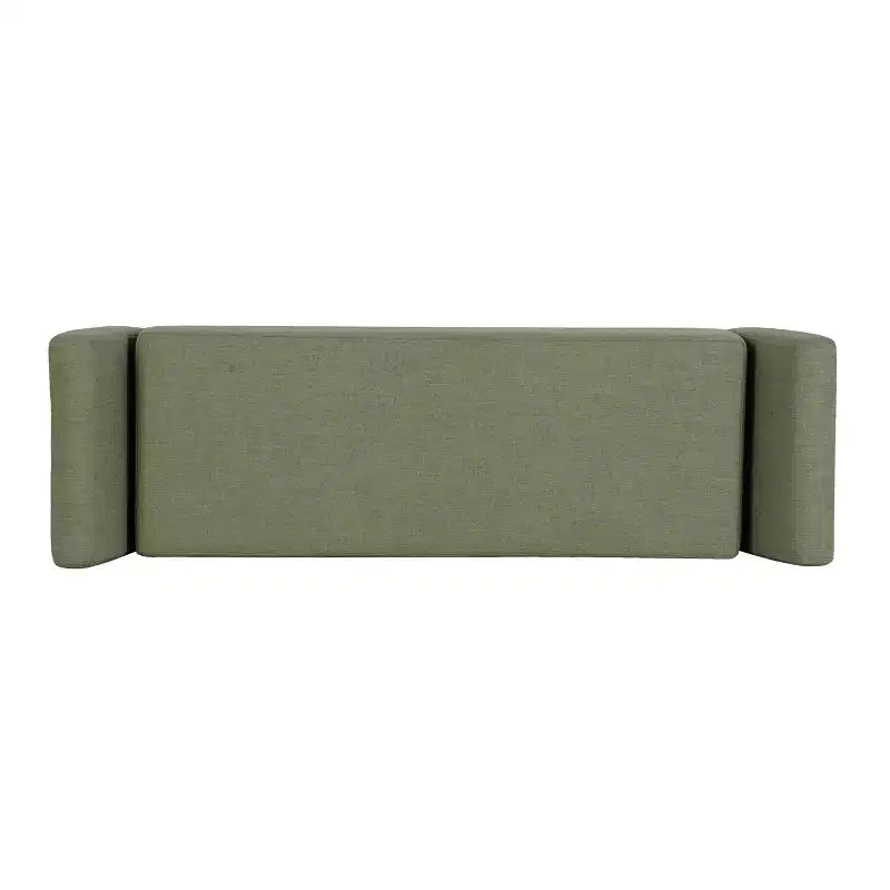 Panca Contenitore Moderna HomePop con Gambe in Legno