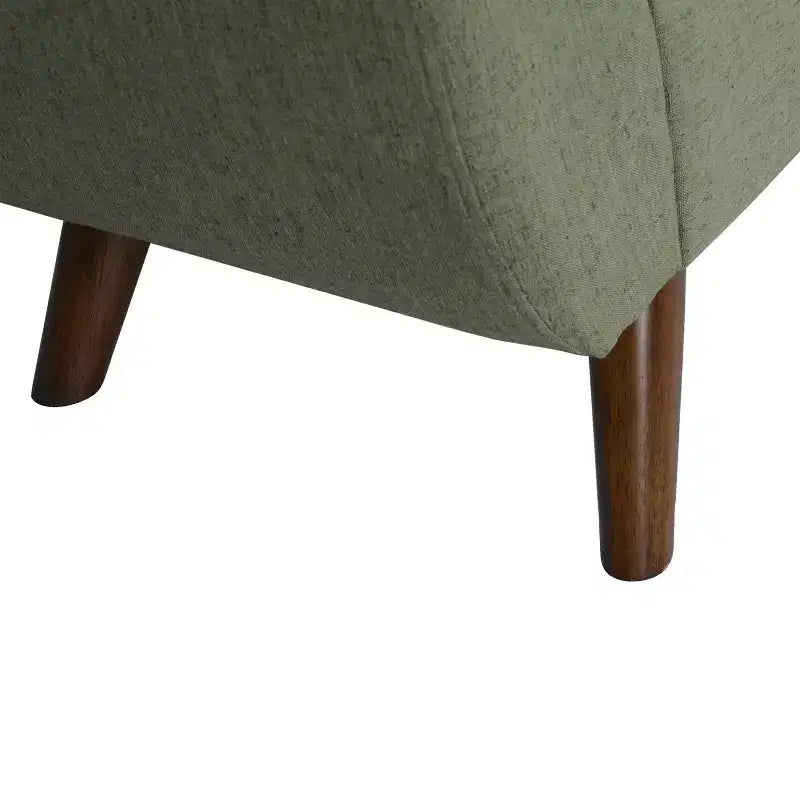 Panca Contenitore Moderna HomePop con Gambe in Legno