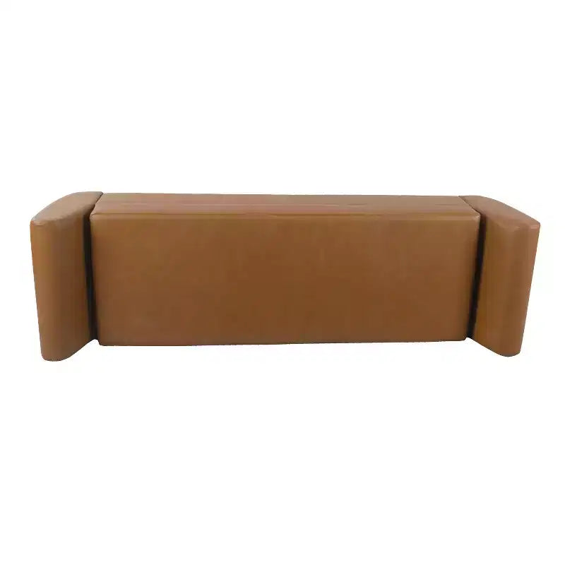 Panca Contenitore Moderna HomePop con Gambe in Legno