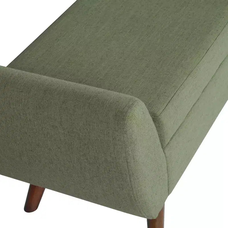 Panca Contenitore Moderna HomePop con Gambe in Legno