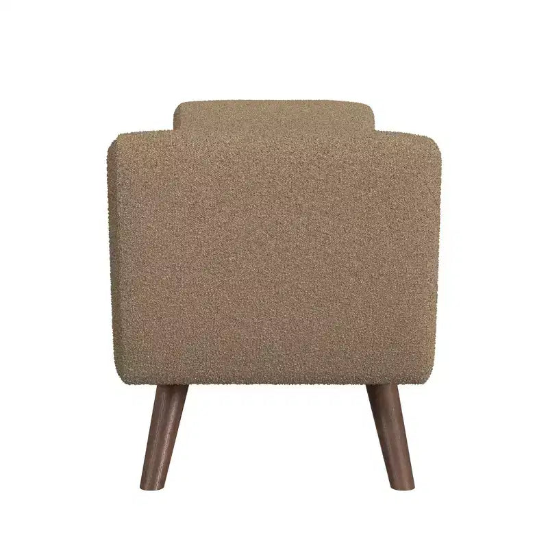 Panca Contenitore Moderna HomePop con Gambe in Legno