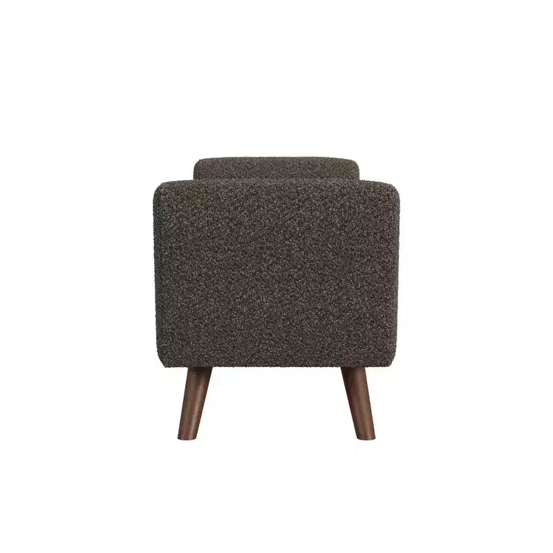 Panca Contenitore Moderna HomePop con Gambe in Legno